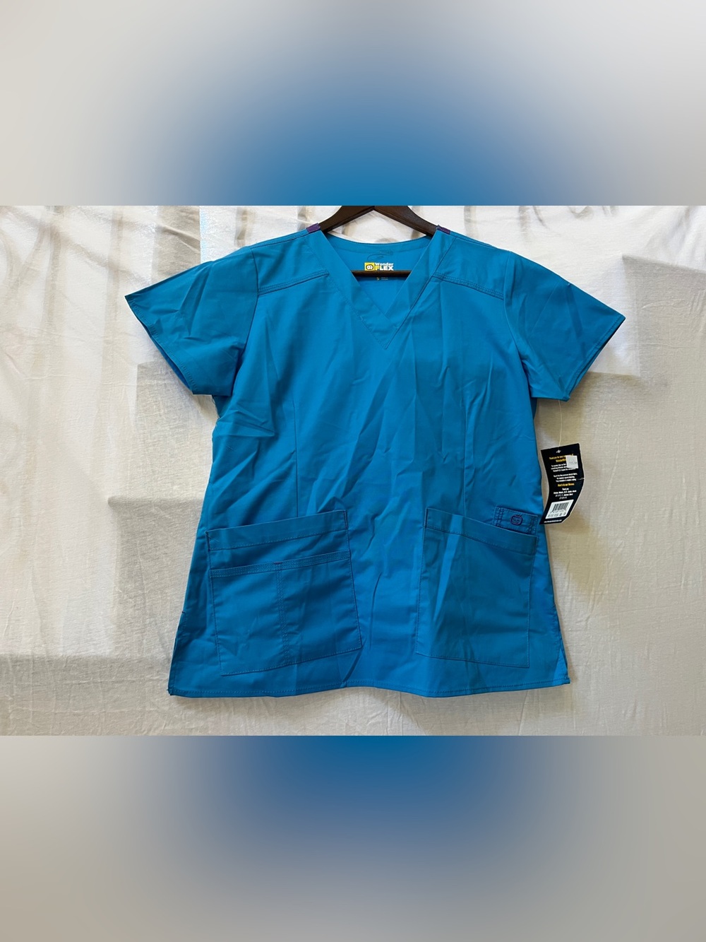 WonderWink Men's Flex V-Neck Scrub Top - Teal